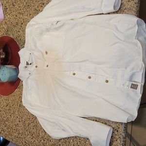 Ariat white button down